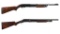 Two American Slide Action Shotguns