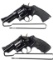 Two Smith & Wesson .357 Mag Double Action Revolvers