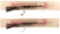 Two Winchester Model 70 Bolt Action Rifles with Boxes