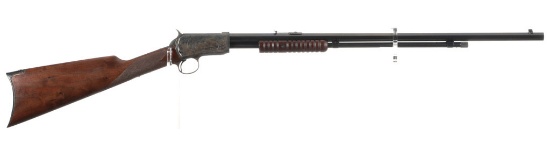 Game Scene Engraved Winchester Deluxe Style Model 1890 Rifle