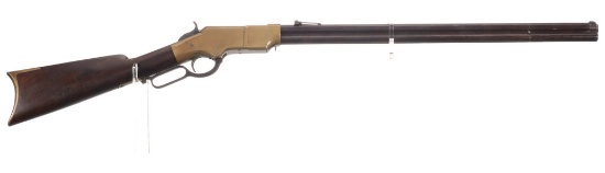 Henry Lever Action Rifle Inscribed to Frank W. Meese of Kane, PA