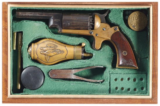 Engraved New Haven Arms Co. Walch Ten-Shot Pocket Revolver