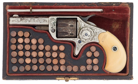Cased New York Engraved Colt New Line .22 Caliber Revolver