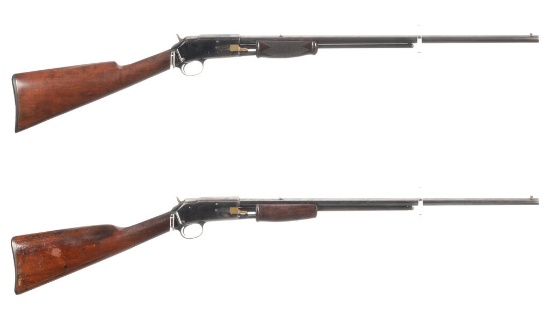 Two Small Frame Colt Lightning Slide Action Rifles