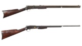 Two Colt Lightning Slide Action Rifles