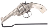 Engraved S&W .32 DA Fourth Model Revolver with Pearl Grips