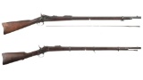 Two Military Pattern Single Shot Rifles