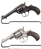 Two Colt Model 1877 Double Action Revolvers