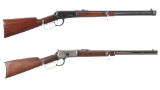 Two Winchester Lever Action Saddle Ring Carbines