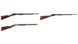 Three Winchester Slide Action .22 Rimfire Rifles