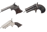 Three Early American Cartridge Derringers