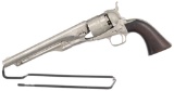 Engraved U.S. Colt Model 1860 Army Percussion Revolver