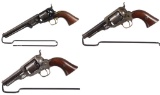 Three Percussion Revolvers