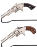 Two Smith & Wesson Model No. 1 Spur Trigger Revolvers