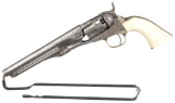 Factory Engraved Colt Model 1862 Police Percussion Revolver