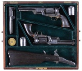 Cased Pair of Reproduction Colt Third Model Dragoon Revolvers