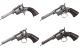 Four Remington-Beals Pocket Percussion Revolvers