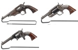 Three Allen & Wheelock Revolvers