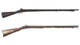 Two U.S. Harpers Ferry Percussion Conversion Long Guns