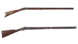 Two American Percussion Long Guns