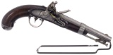 U.S. A. Waters Model 1836 Flintlock Pistol