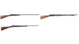 Three British Single Shot Breech Loading Military Rifles