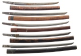 Five Japanese Blades, Three Signed.
