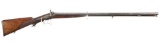 Engraved Gold Inlaid LePage Double Barrel Percussion Shotgun