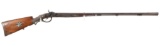 Engraved Silver Inlaid German Double Barrel Percussion Shotgun