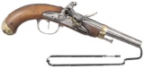 French Charleville AN XIII Flintlock Pistol