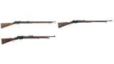 Three Martini Single Shot Rifles