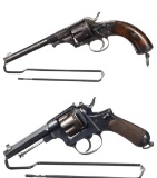Two Antique European Military Revolvers