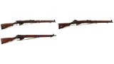 Three British Enfield Pattern Bolt Action Rifles