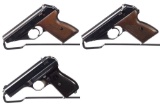 Three World War II Era German Mauser Semi-Automatic Pistols
