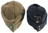 Two World War II German Enlisted Caps