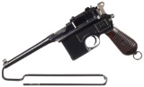 German Mauser Model 1930 Commercial Broomhandle Pistol