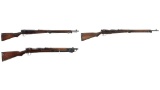 Three Imperial Japanese Bolt Action Long Guns