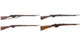 Four European Military Bolt Action Long Guns