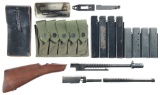 Grouping of Thompson Submachine Gun Magazines and Components