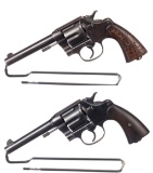 Two U.S. Army  Colt Double Action Revolvers