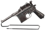 German Mauser C96 Bolo Broomhandle Semi-Automatic Pistol