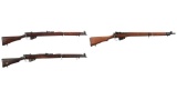 Three British Enfield Military Bolt Action Rifles