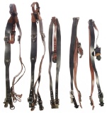 Five Sets of German Load Bearing Suspenders and Other Leather