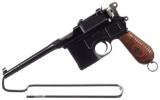 German Mauser C96 Broomhandle Pistol