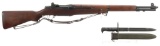 U.S. Springfield M1 Garand Semi-Automatic Rifle with Bayonet