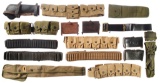 Assorted Lot of Leather and Canvas Weapon Accessories