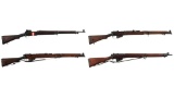 Four British Military Bolt Action Rifles
