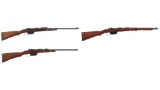 Three Austro-Hungarian M95 Pattern Straight Pull Long Guns