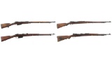 Four Military Bolt Action Rifles