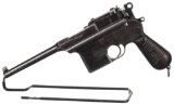 Spanish Astra Model 900 Broomhandle Semi-Automatic Pistol